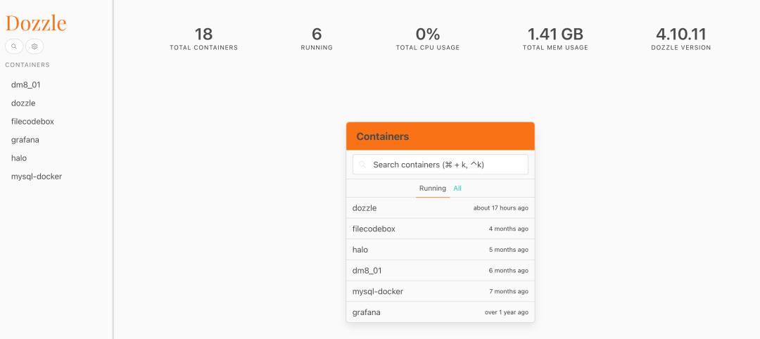 GitHub 星标 2.7K Star,你们要的 Docker 日志查看神器来了! 第2张 GitHub 星标 2.7K Star,你们要的 Docker 日志查看神器来了! 第2张